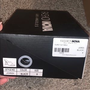 FashionNova Flare It Out Heels